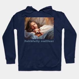 Faithfully resilient christian mental health Hoodie